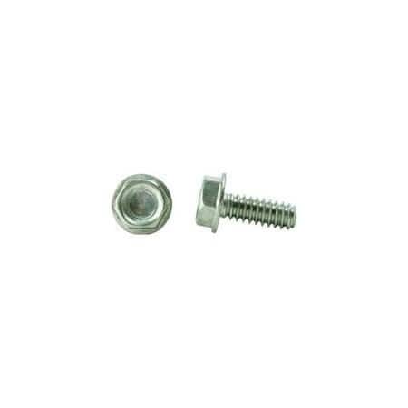 1/4-20 X 1-1/2 In Slotted Hex Machine Screw, Zinc Plated Steel, 2000 PK